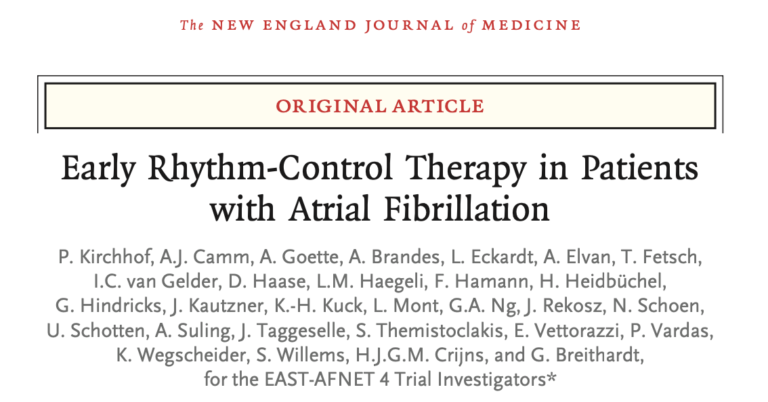 EAST Studie - Early Rhythm-Control Therapy in Patients with Atrial Fibrillation